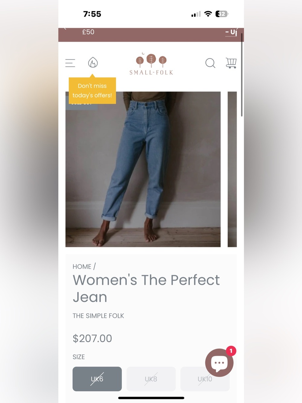 Simple folk women’s jeans